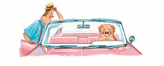 Ilustración de Mercy Watson va de paseo