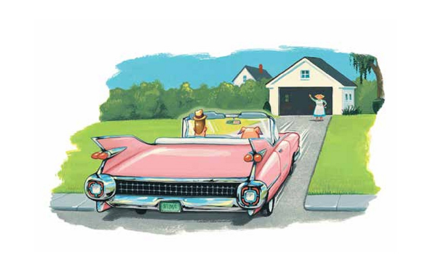 Ilustración de Mercy Watson va de paseo