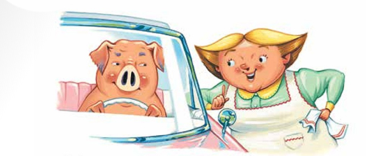 Ilustración de Mercy Watson va de paseo