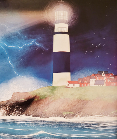 Ilustración de Algo pasa en el faro
