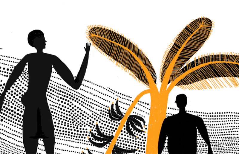 Ilustración de Plantar árboles, sembrar ideas