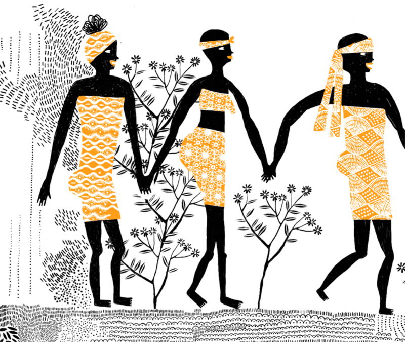 Ilustración de Plantar árboles, sembrar ideas