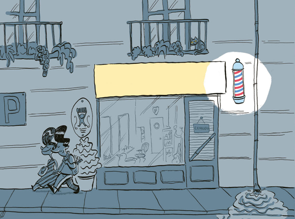Ilustración de Peluquería Alegría