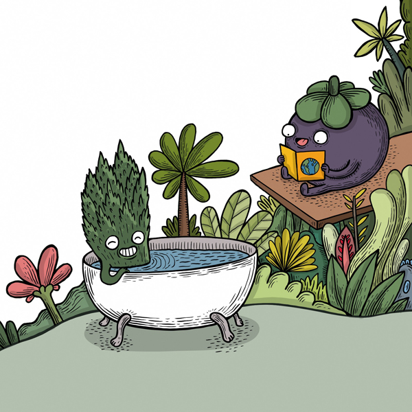 Ilustración de Plantas domesticadas y otros mutantes