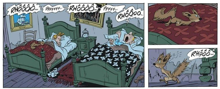 Ilustración de Spirou y los soviets