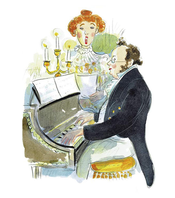 Ilustración de Maestros de la música