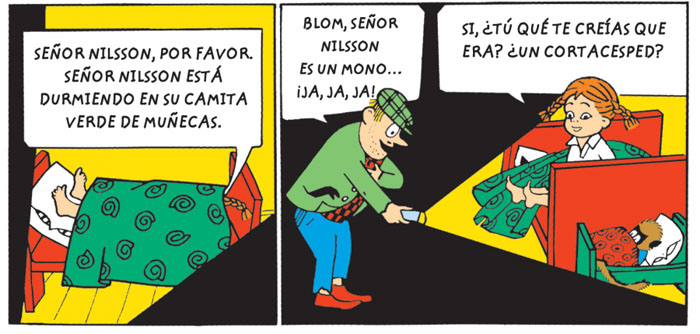 Ilustración de Pippi lo arregla todo
