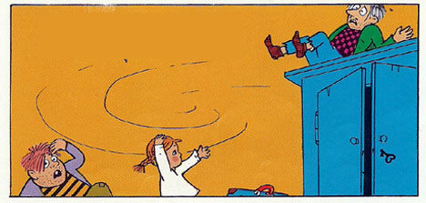 Ilustración de Pippi lo arregla todo