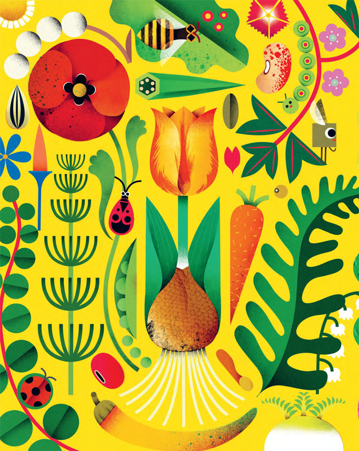 Ilustración de Rayos de sol para desayunar