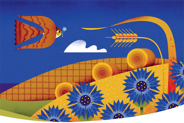 Ilustración de Rayos de sol para desayunar