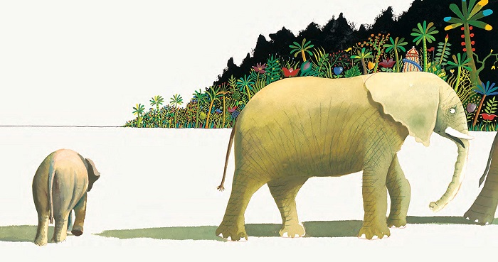 Ilustración de Ernesto el elefante