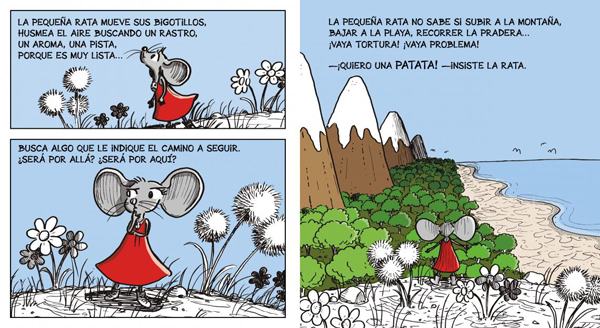 Ilustración de La rata que daba la lata por una patata