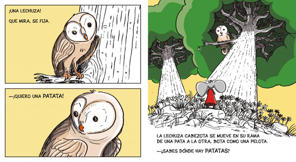 Ilustración de La rata que daba la lata por una patata