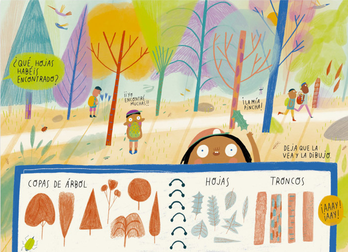 Ilustración de Un paseo por el bosque