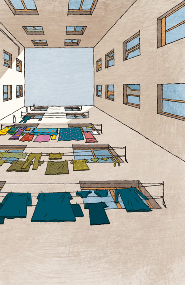 Ilustración de Patio de luces