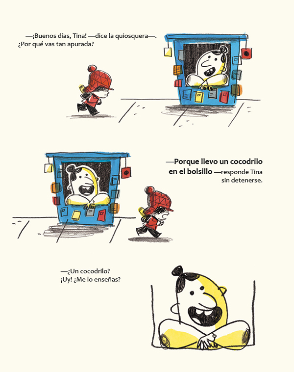 Ilustración de Un cocodrilo en el bolsillo