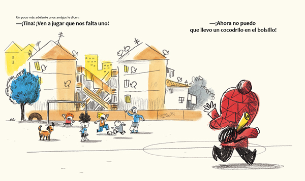 Ilustración de Un cocodrilo en el bolsillo