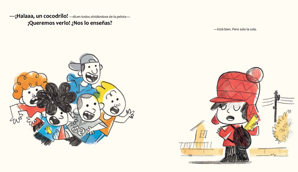 Ilustración de Un cocodrilo en el bolsillo