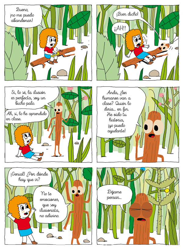 Ilustración de Patri y las hormigas