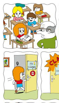 Ilustración de Patri y las hormigas