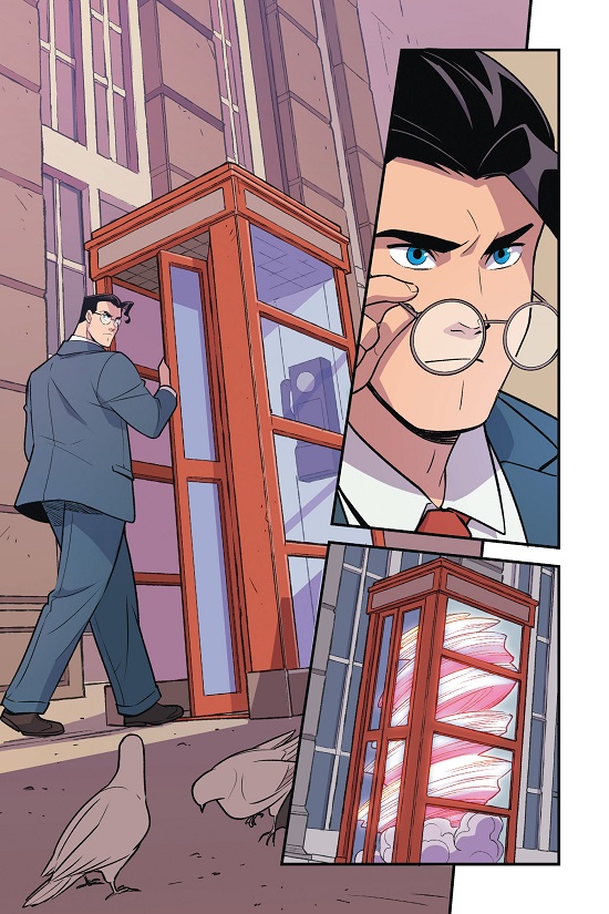 Ilustración de Superman contra el Klan