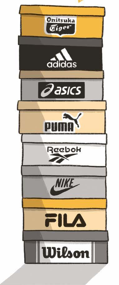 Ilustración de La vuelta al mundo de unas zapatillas de deporte