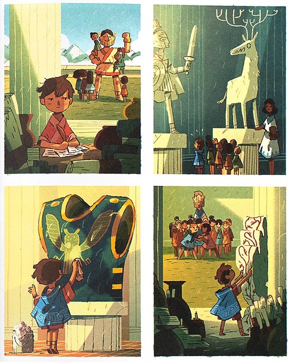 Ilustración de Leo y la maldición de la Gorgona