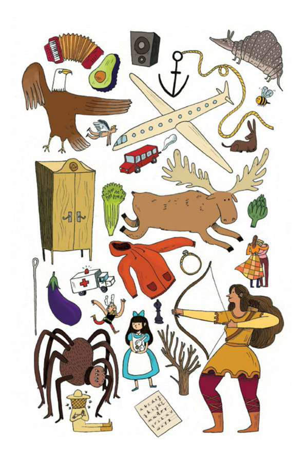 Ilustración de El abecedario travieso