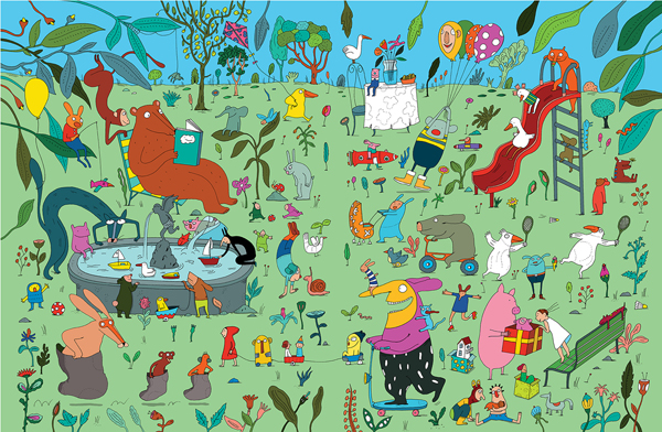 Ilustración de Serafina. El cumpleaños