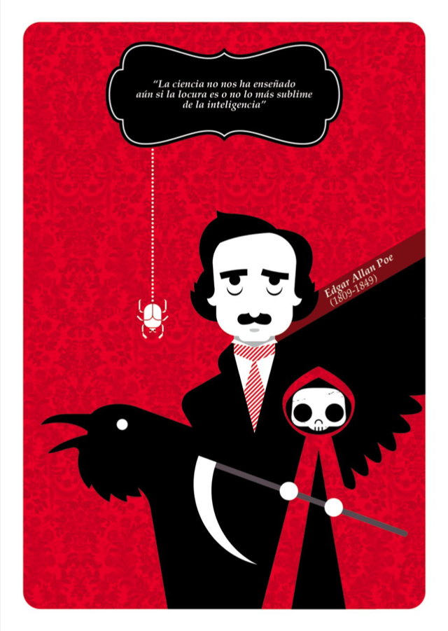 Ilustración de Escritores malditos