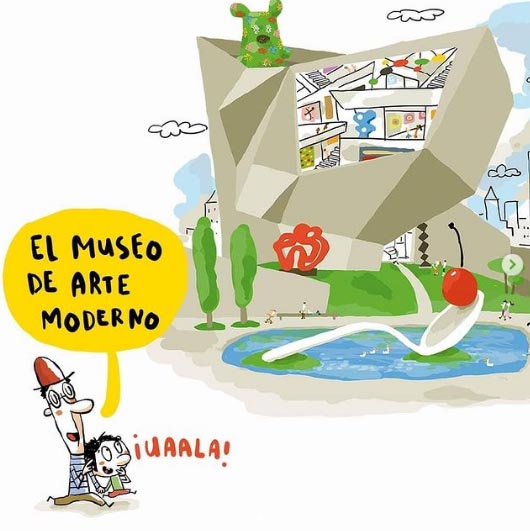 Ilustración de Perdido en el museo