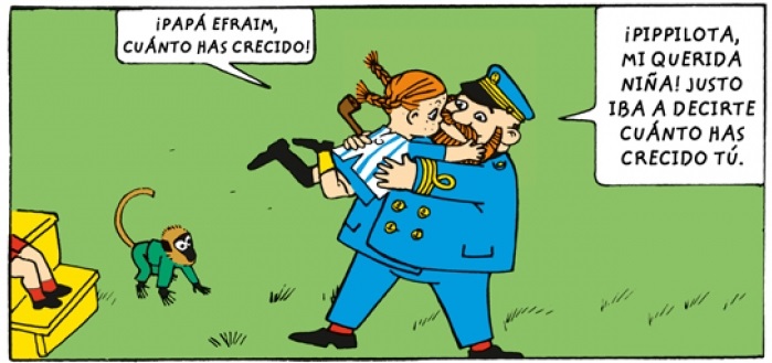 Ilustración de Pippi celebra una fiesta