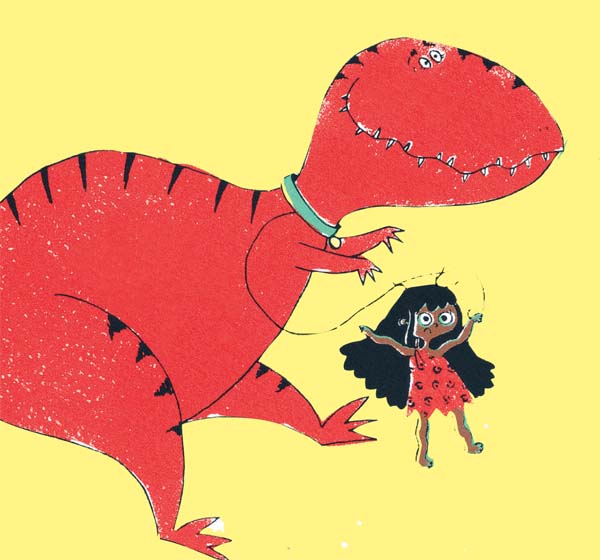 Ilustración de Petunia mi tiranosauria