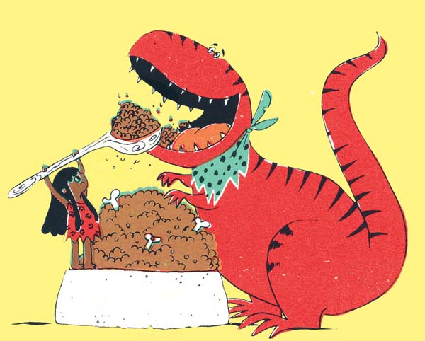 Ilustración de Petunia mi tiranosauria