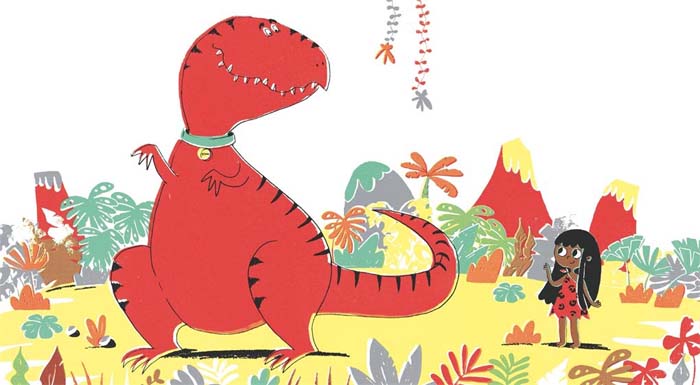 Ilustración de Petunia mi tiranosauria
