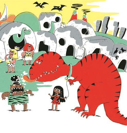 Ilustración de Petunia mi tiranosauria