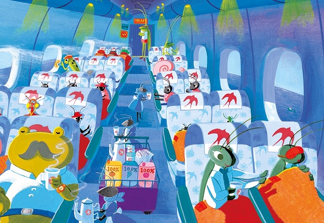 Ilustración de Aerolíneas GOLONDRINAS
