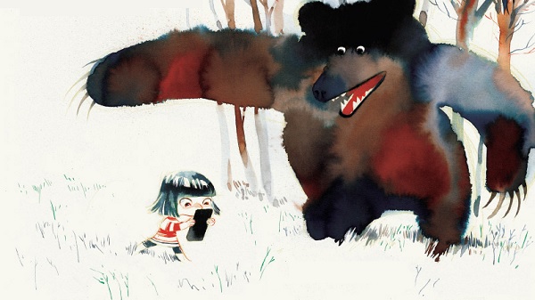 Ilustración de La niña de los ojos ocupados
