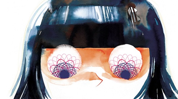 Ilustración de La niña de los ojos ocupados