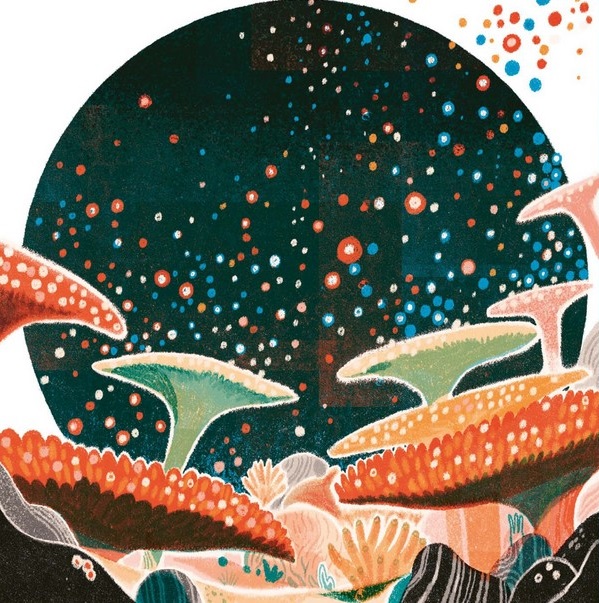 Ilustración de La gran barrera de coral