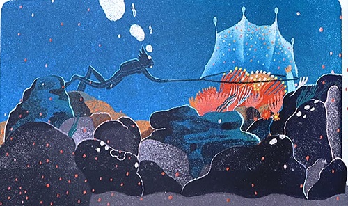 Ilustración de La gran barrera de coral