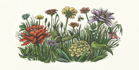 Ilustración de Flores salvajes