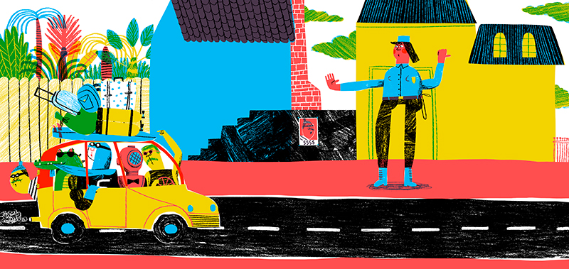 Ilustración de Hacer dedo