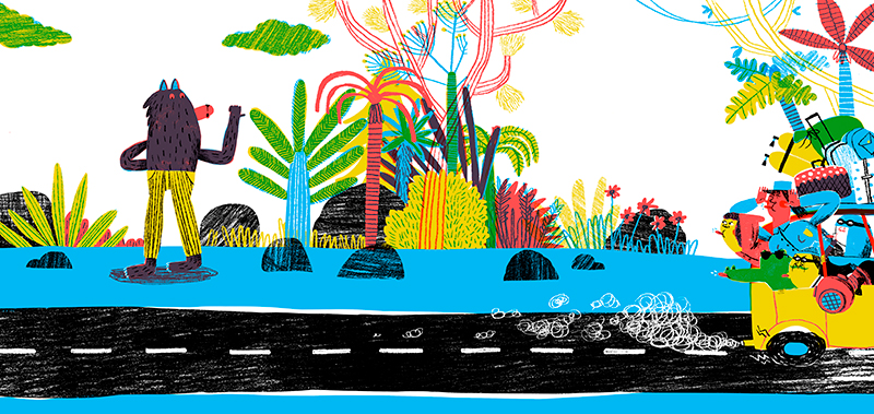 Ilustración de Hacer dedo