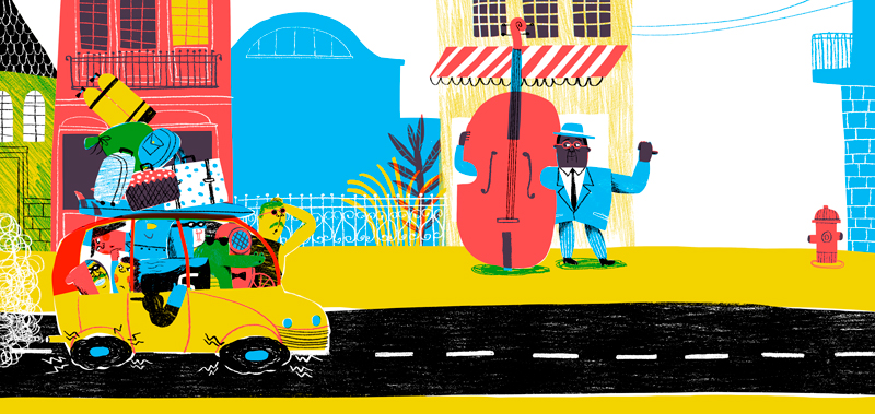 Ilustración de Hacer dedo