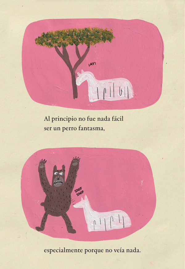 Ilustración de Aníbal. Perro fantasma
