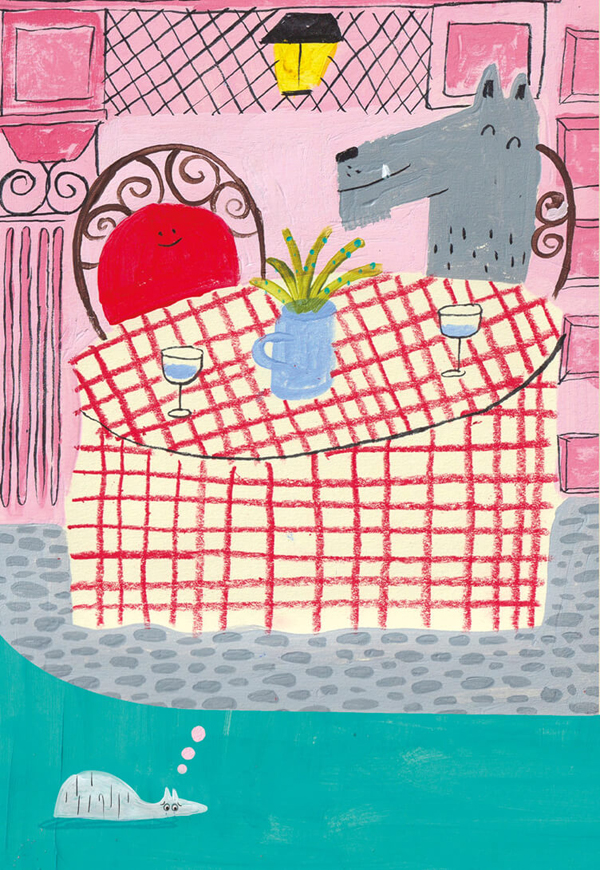 Ilustración de Aníbal. Perro fantasma