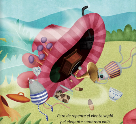 Ilustración de El sombrero que voló