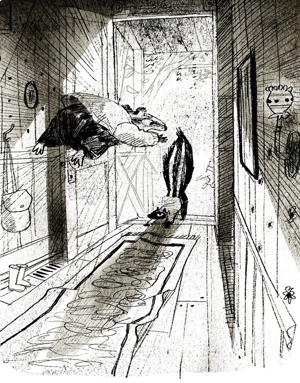 Ilustración de Mofeto y Tejón