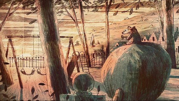 Ilustración de Mofeto y Tejón